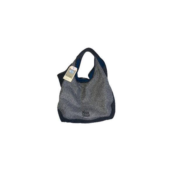 Toms Handbags - 🆕 Toms Grey and Blue Felted Wool Bucket Purse